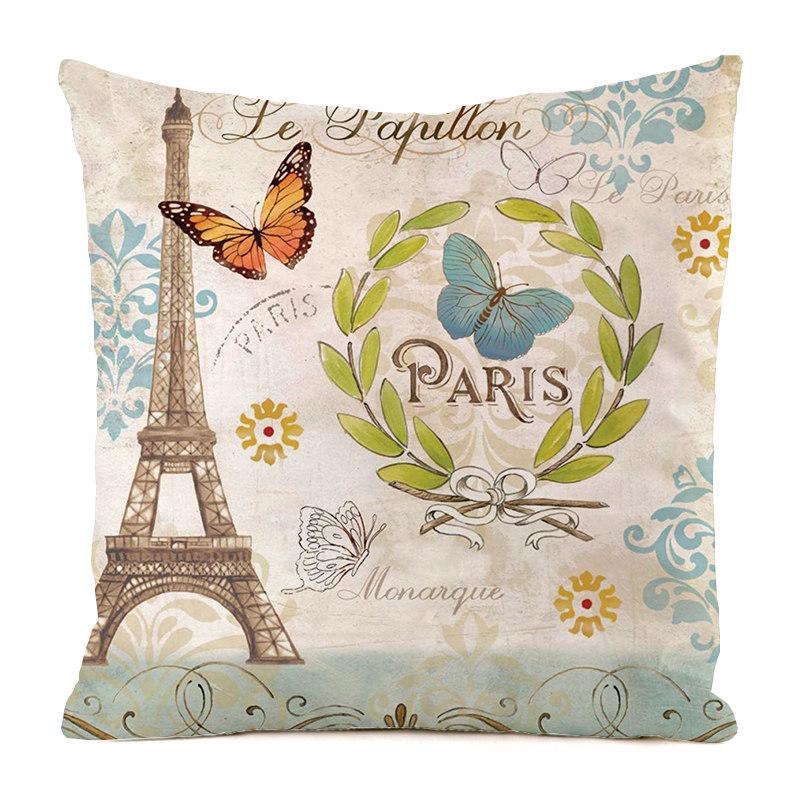 Nordic Pastoral Style Digital Printing Short Plush Pillow Cover Decorative For Car Sofa Office Cushion Cover Home Goods