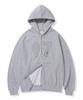 Cgp Numbering Check Patch Hoodie Zip-Up_Melange Grey