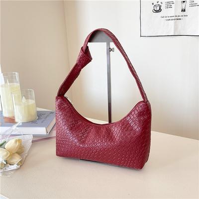Large Capacity High-end Woven Tote Bag Shoulder Crossbody Armpit Bag Fashionable Versatile Bag New Trendy Bag