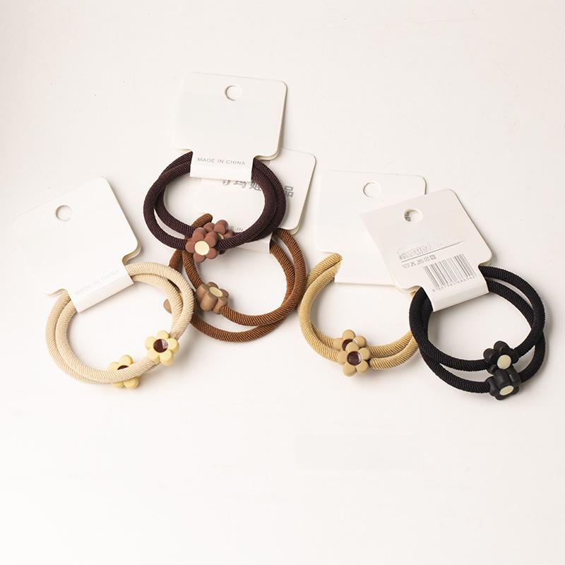 Autumn & Winter Korean Style Elastic Hairband Set: 4 Styles, 2 Headbands, Seamless & Unique Design