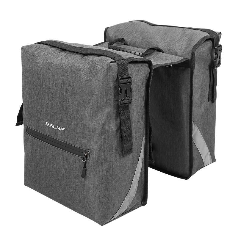 28L Waterproof Bike Pannier Bag Road Mountain Bikes Oxford Fabric Rear Rack Trunk With Reflective Stripes