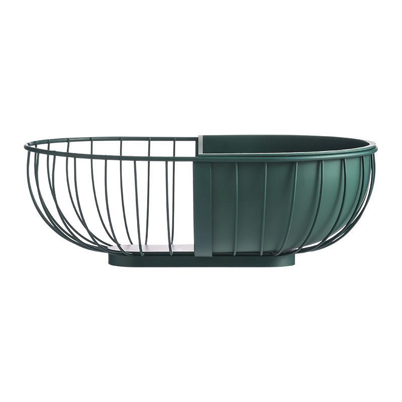 Iron Art Fruit Basket Water Filter Basket Creative Drainable Basket Fruit Plate Nordic Light Luxury