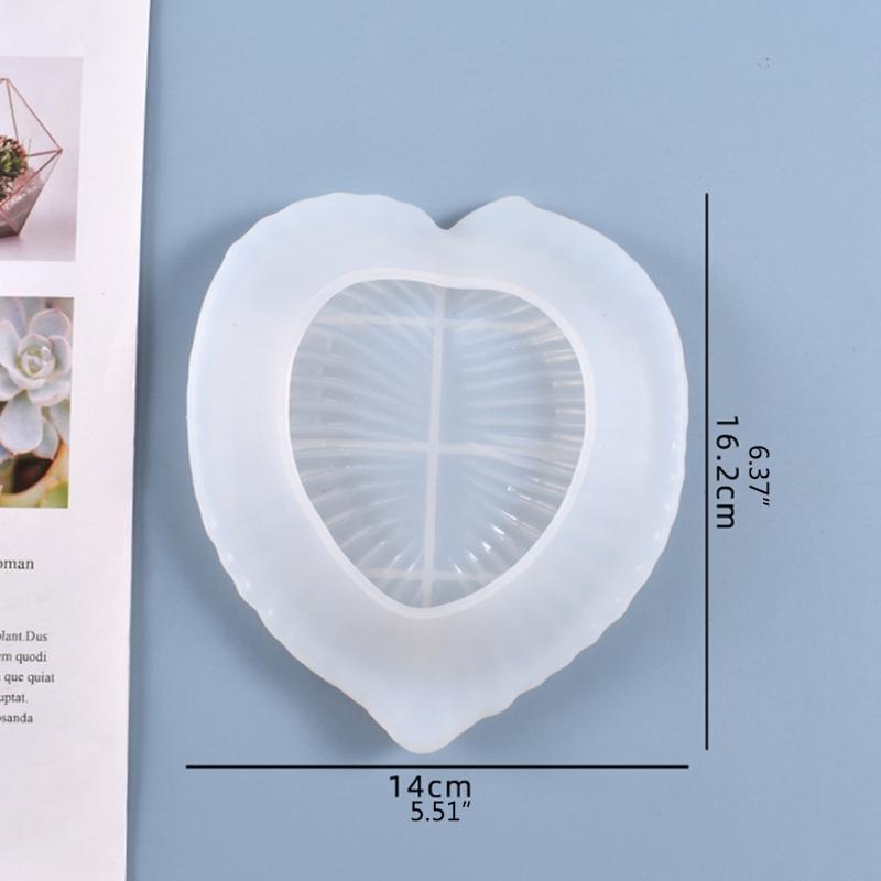 Leaf Ashtray Tray Silicone Molds Ashtray Trinket Container Resin Epoxy Casting Mould DIY Tray Crafts for Storage Plate