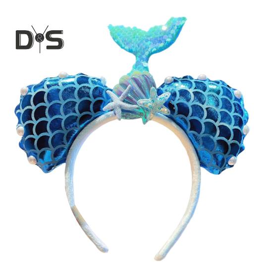 

Повязка на голову в виде русалки, вдохновленная океаном, искусственная жемчужная ракушка, ободок для волос для женщин и девочек, очаровательный хвост русалки, головной убор в виде морской звезды, аксессуары для волос B