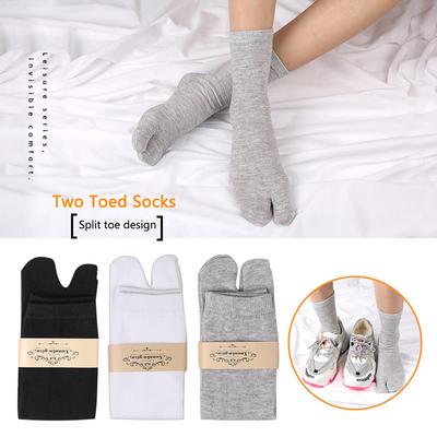 Fashion Japanese Style Tabi Toe Socks for Men Women Summer Fiber Two Finger Socks Kimono Flip Flop Sandal Split Tabi Toe Sock