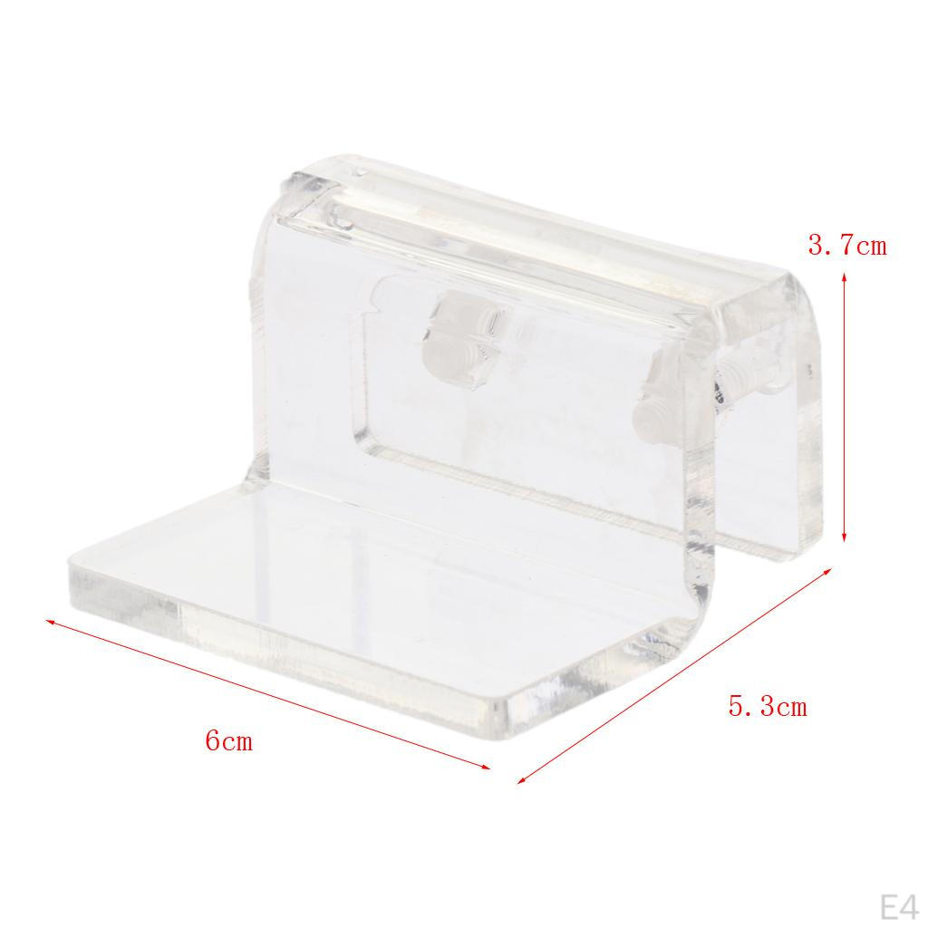 4 Pcs Aquarium Top Cover Bracket Acrylic Fish Tank Brackets