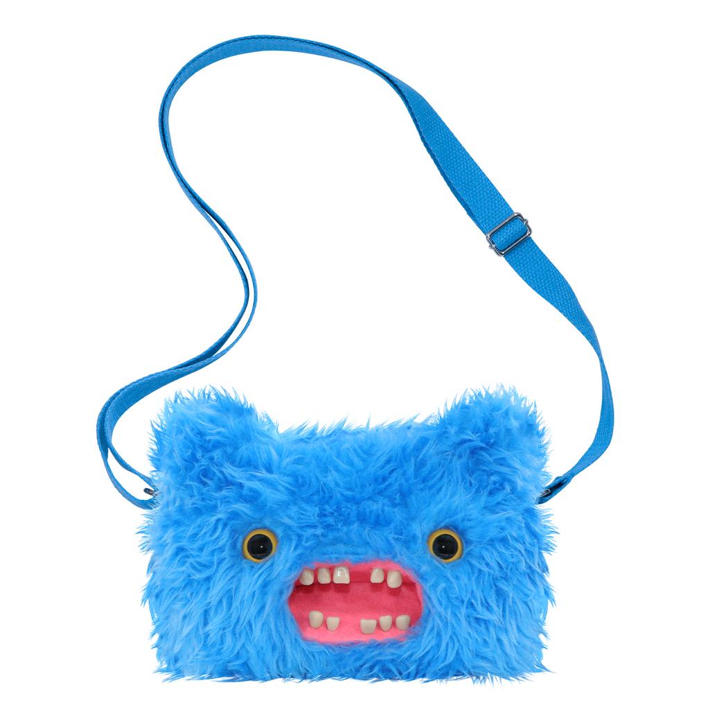 Fluffy Crossbody Bag Wide Eyed Weirdo Screech Dolls Ugly Tooth Monster Plush Toys Big Head Furry Backpack Gifts