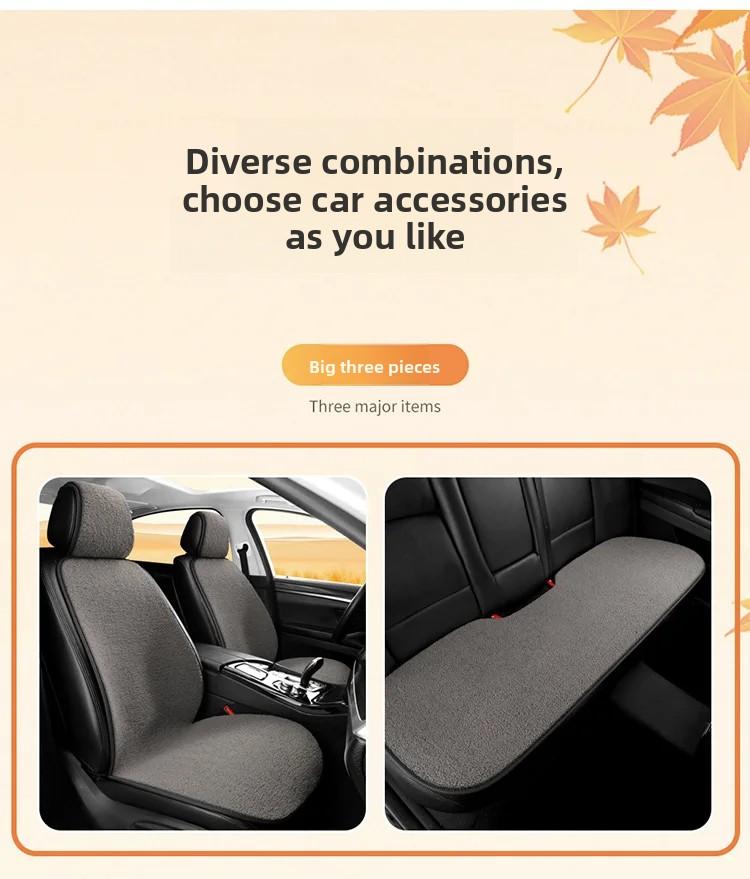Universal Car Seat Cover Short Plush Warm Breathable Seat Cover High Quality Comfortable Warm Winter Car Seat Cushion