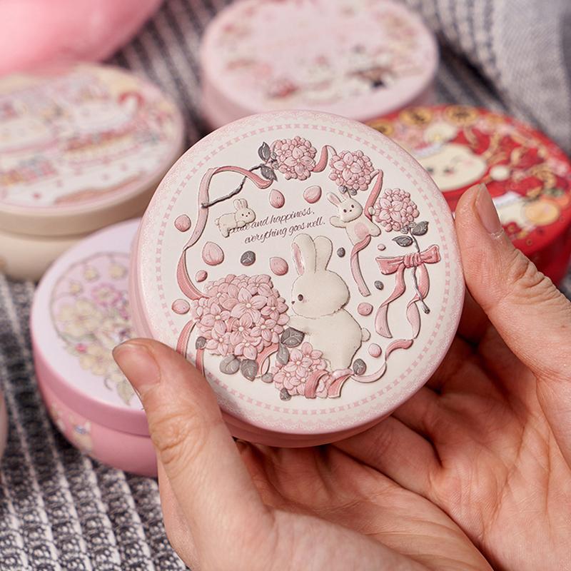 Trojrozměrný vzor Nová svatební krabička na sladkosti Krabička na bonbóny typu buben Krabička na dárek pro 100 dní miminka Balení Malá kulatá krabička