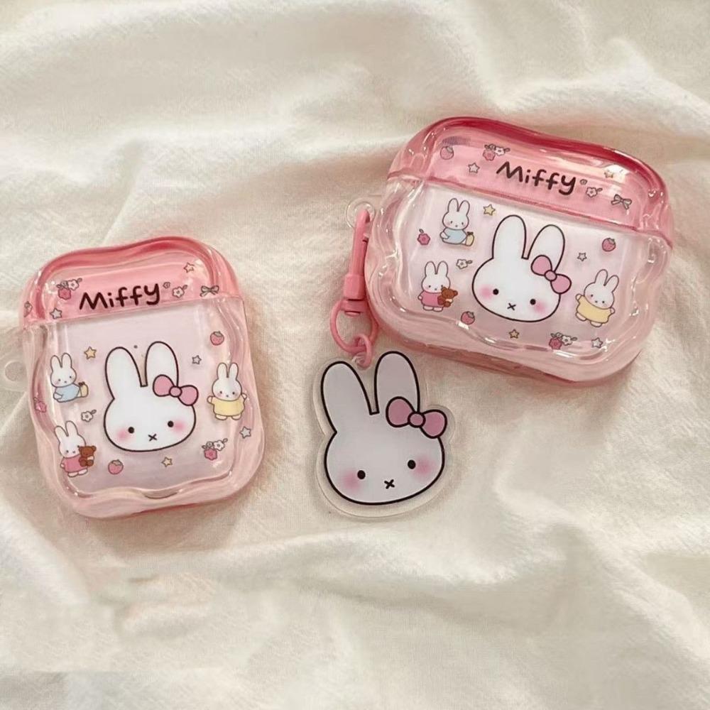 Cute Cartoon Miffy Earphone Case Compatible with AirPods Pro 3 AirPods 4 Wireless Headphone Protector Student Gift Protection