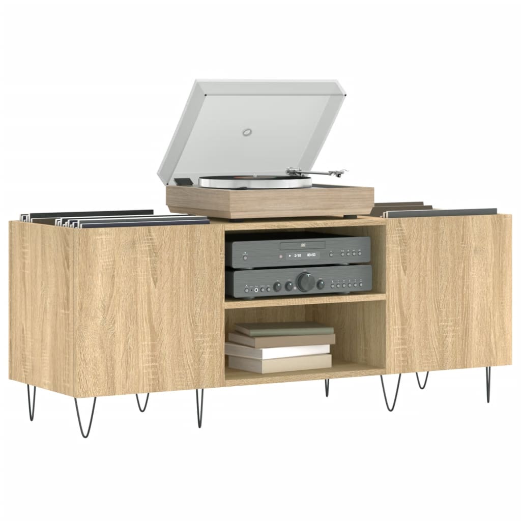 Record Cabinet Sonoma Oak 121 X 38 X 48 Cm Particleboard