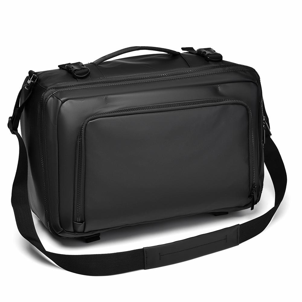 Men's Large Capacity Business Backpack - Convertible Crossbody and Double Shoulder Bag for Travel