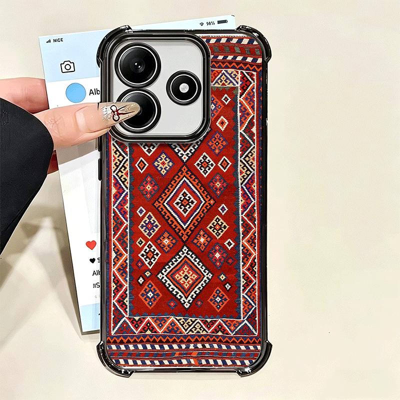 Persian Carpet Floral Pattern Soft Phone Case For Xiaomi Poco X7 X8 Pro Max X6 X5 X3 F8 Ultra F7 M8 M7 M5S Redmi 15C 15A 15 14C