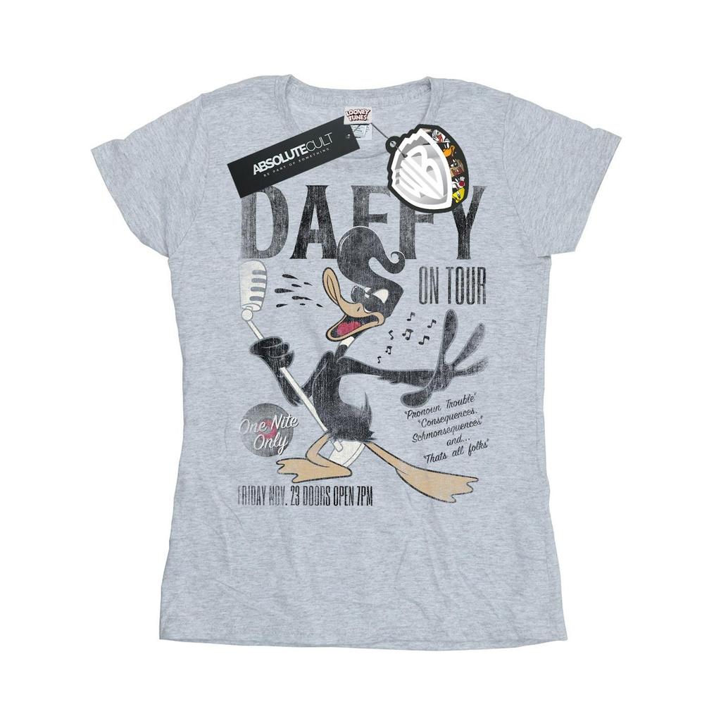 Looney Tunes Womens/Ladies Daffy Duck Concert Cotton T-Shirt