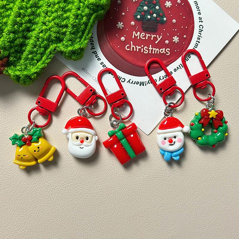 

1/5 шт. милый мультяшный Санта-Клаус снеговик брелок кулон новинка универсальный автомобильный брелок изысканный рюкзак украшение подарки