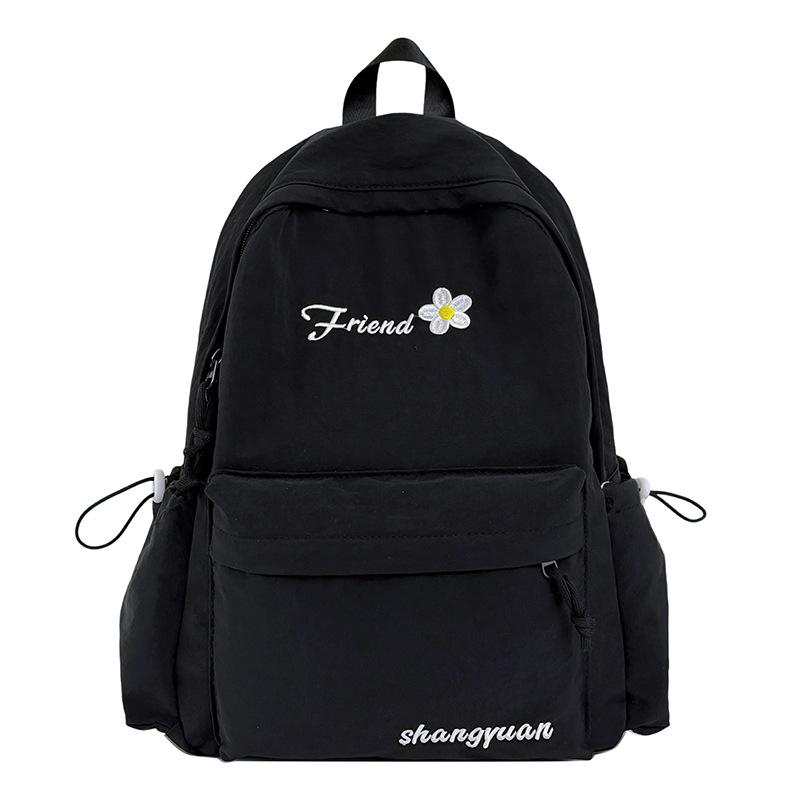 Schoolbag cute solid color college student backpack women 1011 new lightweight junior high school student schoolbag short travel backpack