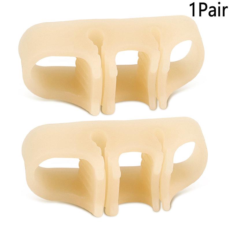 1Pair Silicone Gel Thumb Corrector Bunion Foot Toe Hallux Valgus Protector Separator Finger Straightener Adjuster Foot Care Tool