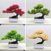 Artificial Pine Bonsai Tree Desktop Decor Living Room Office Home Interior Greenery Ornament