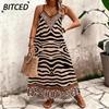 Women's Fashion Casual Sleeveless V-Neck Casual Dresses