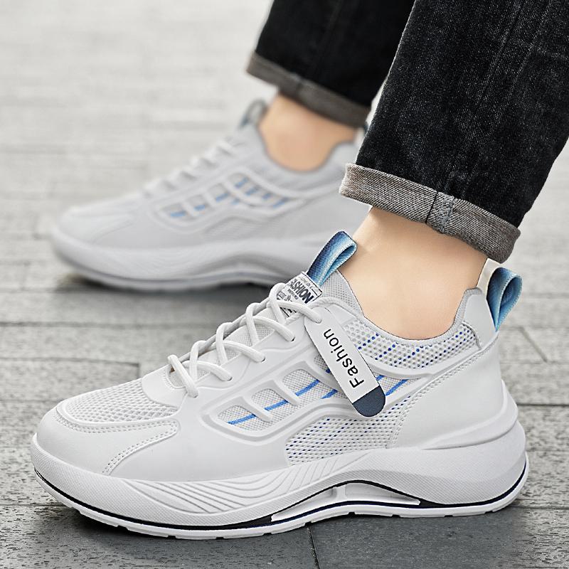 MAEDEF Men's Shoes Casual Sneakers Breathable White Running Sports Shoes Tennis Shoes for Men Travel Walking Flats Mens Sneakers