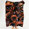animation L Love D Death R Robots Throw Flannel Throw Blanket Suitable for Sofa Living Room Bedroom