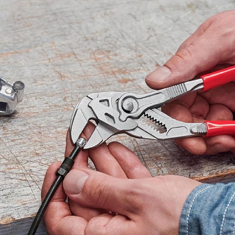 7/10/12-Inch Adjustable Groove Joint Pliers,Ratchet Locking Mechanism, Heavy-Duty Metal Plumbing Tool for Tightening and Loosening Fittings