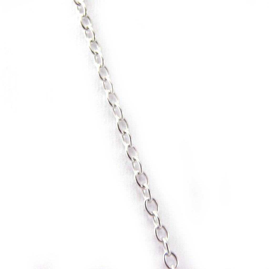 Les Trésors De Lily [G0800] - Silberkette 'Opal Goddess' weiß versilbert (rhodiniert) - 75x20 mm