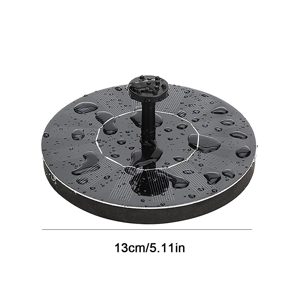 1W Floating Solar Powered Water Fountain Pump Lift 35-50CM Free Standing Floating Birdbath Water Pumps for Water Feature Outdoor
