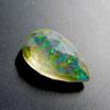 Stunning Lab Created Opal 9.40 Ct Pear Certified Loose Gemstone