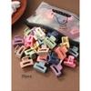 Matte Finish Rectangular Hair  Hair Clips Candy Color Small Hair Clips for Women s, Secueryday Styling, Hollowout Design, Smooth Edges, Fashion Lovers