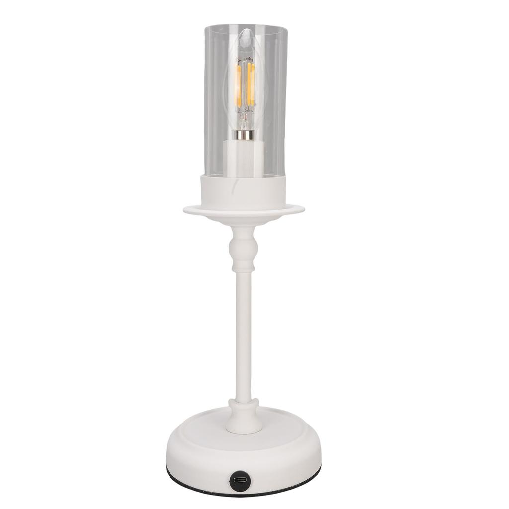 Decorative Candlestick Lamp Vintage Design Multifunctional Bedside Table Lamp for Wedding Parties