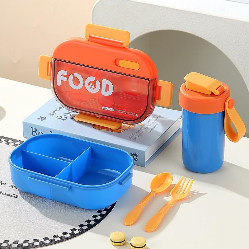 Stainless Steel Bento Box Microwave Safe Leakproof Portable Lunch Students Kids