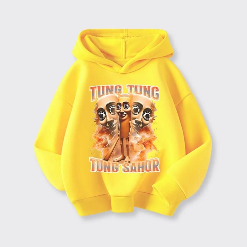 Cute Anime Boy Girl Hoodies Outdoor Street Sports Casual Long-sleeve Children Autumn Sweatshirts Kids Clothing Top