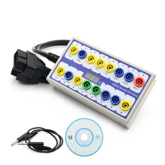 Super Auto Car OBD 2 Break Out Box OBD2 Breakout Box OBD OBDII Protocol Detector Diagnostic Connector Detector