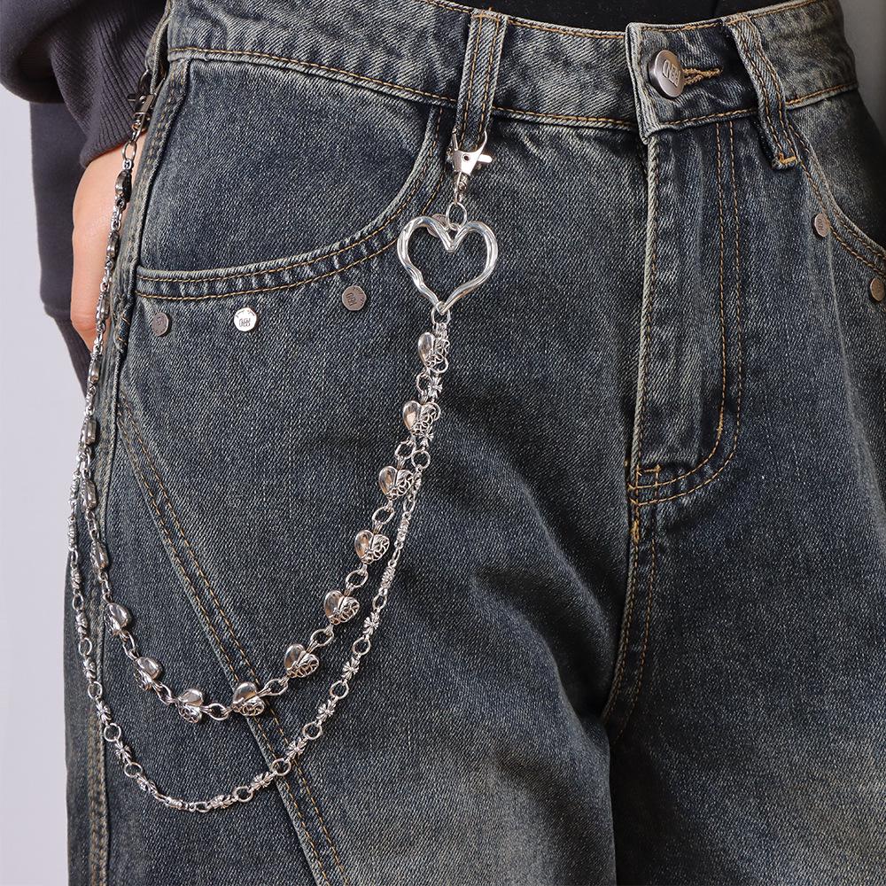 New Arrival: Heart Double Layer Trendy Pants Chain