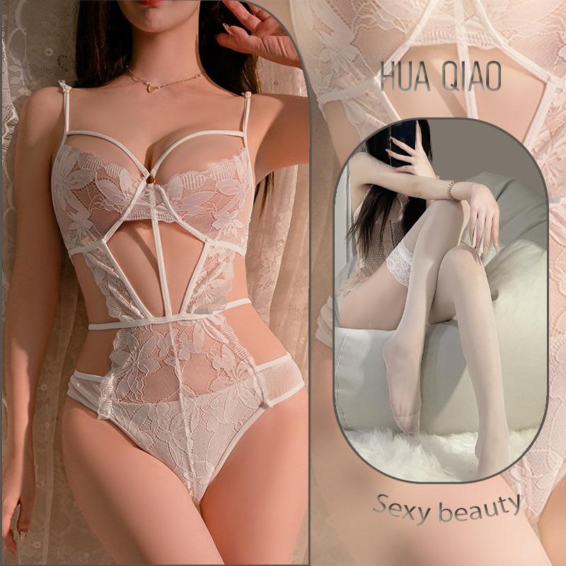 Sexy Erotic Underwear Hollow Pure Desire Temptation Strap Lace Free Pajamas Flirting Erotic Underwear Women Are So Transparent