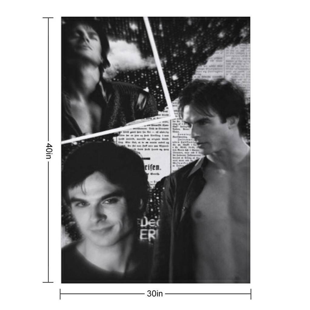 Ian Somerhalder Aesthetic Throw Blanket Summer Beddings christmas decoration Quilt Retros Blankets