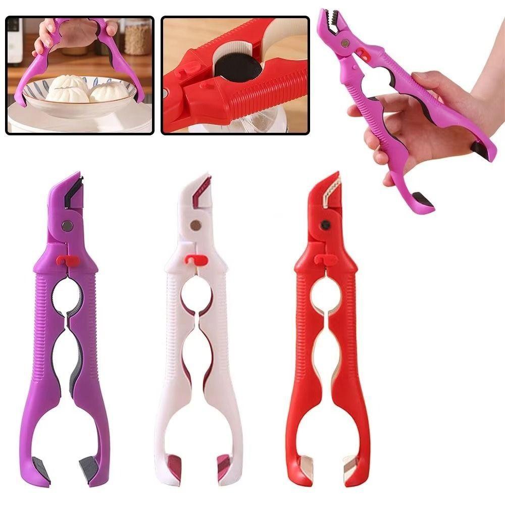 3in1 Anti-hot Bowl Plate Clips Non-Slip Hot Bowl Gripper Dish Lifter Clamp  for Dish Plate Steamer