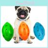 Rugby Ball Dog Squeaky Toy Pet Chew Balls For Medium Large Dogs Gift Durable
