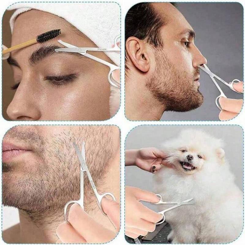 Profesionální manikúrové nůžky Nerezová ocel Kůžička Precizní Krása Úprava pro Nehty Vlasy na obličeji Obočí Řasy Nosní chloupky