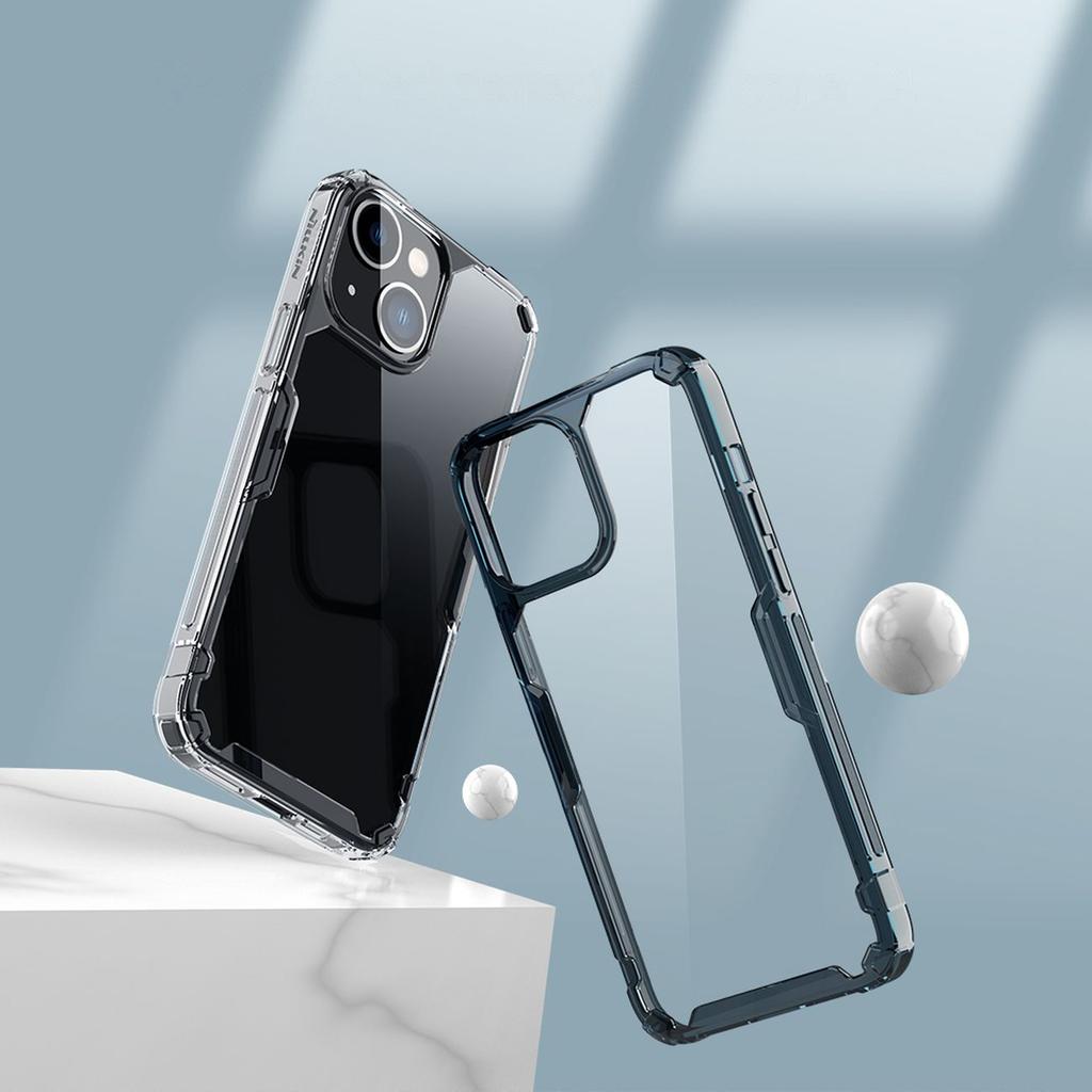 Nillkin Nature Pro Rugged Case for iPhone 14 - Blue Protective Cover