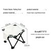 ZISIZ Reinforced Portable Folding Stool