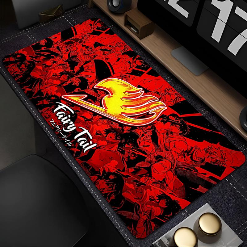 Cool Anime Mouse Pad Non Slip Big Table Mat Fairy Tail Office Mousepad Hot Keyboard Pad Rubber Base Gaming Daily Use Mousepad
