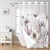 Handon Double-Layer Floral Shower Curtain