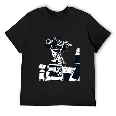Johnny 5 T-Shirt T-shirts Man Shirts Graphic Aesthetic Clothes Plain Men T Shirts