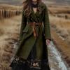 Women's Fashion Jacket Casual Solid-color Long-sleeved Cardigan Long Coat