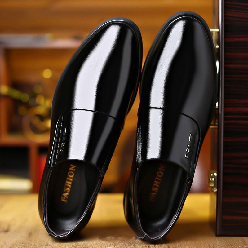 New Men's Shoes Spring and Summer Casual Single Shoes Business Dress Leather Shoes Casual Men's Single Shoes Wedding Shoes