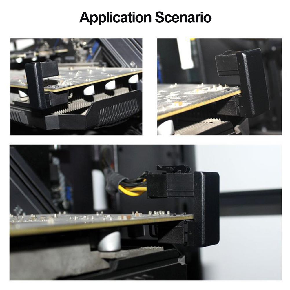 New ATX 8 Pin 6Pin To 90/180 Degree Power Plug Adapter Mainboard Motherboard Power Supply Cable Connector DIY GPU Adapter