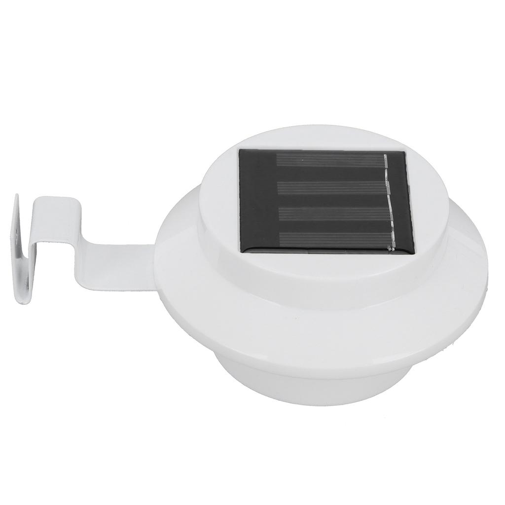 3LED White Solar Fence Light Eaves Lamp White Light Lighting Tool for Outdoor Garden