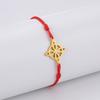 Pulsera de cordón rojo con dije de nudo de bruja, pulsera de amuleto de nudo de bruja de acero de titanio para mujeres y hombres, regalo de joyería de bruja Vintage